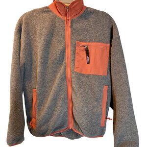 Women's Size Medium Gray and Orange Patagonia Synchilla Fleece
